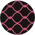 United Weavers Of America 7 ft. 10 in. Bristol Rodanthe Pink Round Rug 2050 11586 88R